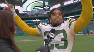 Jaire Alexander trolls Jaylen Waddle & hilarious postgame interview after win vs. Dolphins