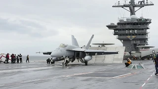 USS Dwight D. Eisenhower (CVN 69) Begins Flight Deck Qualifications