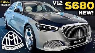 2023 Mercedes MAYBACH V12 S Class NEW 100 Year Edition S680 FULL Review Sound Interior Exterior