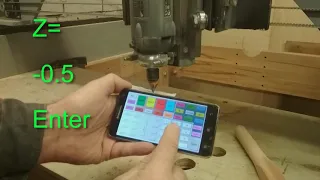 Wireless Mach3 remote on Android DIY Part 2 Engraving logo on curve surface. Workflow.