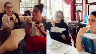 Kareena Kapoor & Sister Karishma Kapoor HILARIOUS Video Eating Food Together
