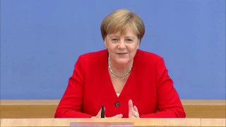 Merkel zu Gesundheit, Greta, Trump & Spahn in der Sommer-PK