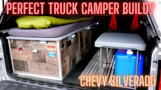 Truck camper build tour. The perfect truck camping setup? For me anyway.