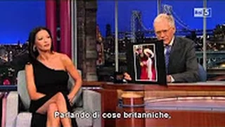 Catherine Zeta Jones on David Letterman || Interview || (ita sub)