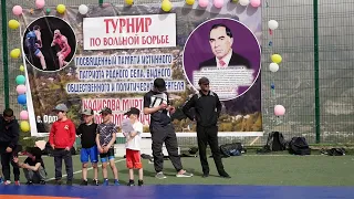 Открытие турнира по вольной борьбе посвященный памяти Хадисова Муртазаали М. с. Орота