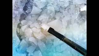 Якутская пешня своими руками.Колем лёд.