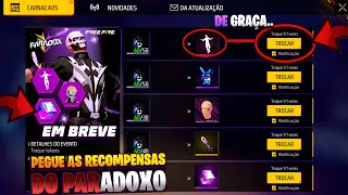 URGENTE!! PEGUE A MOCHILA DO COELHÃO? EMOTE GRÁTIS, DATA DO CUBO MÁGICO E ROUPA EVOLUTIVA- FREE FIRE