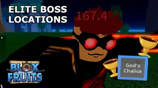 All Elite Pirate/Boss Spawn Locations in Blox Fruits (Golden Chalice) 2023