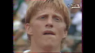 Boris Becker vs Jimmy Connors 1/4 Roland Garros 1987 1 sur 2