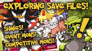 BEST OLD SAVE FILE EVER! | Exploring Old Pokemon Save Files for the FIRST TIME!