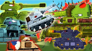 KV-35 / KV-CHELYABINSK vs BABY TIGER, IS-44, Hassle - Cartoons About Tanks