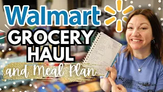 NEW WALMART GROCERY HAUL | FAMILY OF 5 | GROCERY HAUL + MEAL PLAN