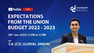 Expectations from the Union Budget 2022-2023