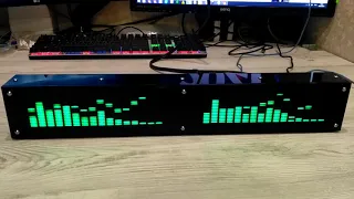 Спектроанализатор звука 2 канала 16 полос