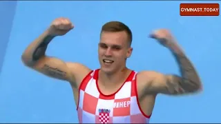 Top 3 in Men's Floor Exercise Event Final - 2022 Osijek Gymnastics World Challenge Cup