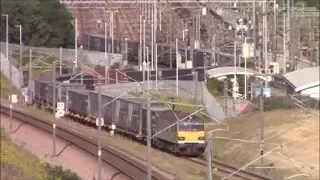 92036 Departs Dollands Moor on HS1 Container Train 16/7/19