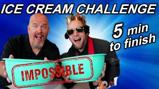 MASSIVE Ice Cream Challenge - 5:10 to finish it - Can I set the record?