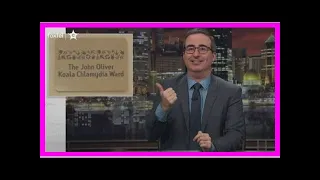Breaking News | John Oliver achieves his 'only goal' with koala chlamydia ward named after him