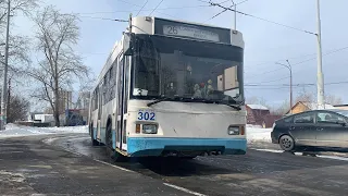 Поездка на троллейбусе Тролза-5257.07 ‘’Оптима’’ 302 , Маршрут 26 (редко выходящий тролик!!)