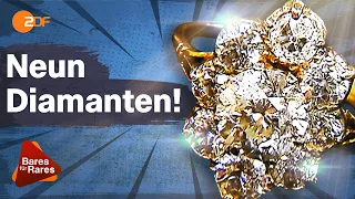 Klunker mit Karat! Farbenfroher Schmuck mit ordentlich Diamanten | Bares für Rares