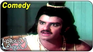 Babai Abbai Movie  || Bala Krishna, Suthi Veerabhadra Rao Naatakam Funny Comedy Scene