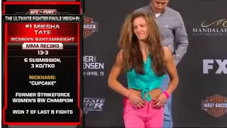 TUF 17 FInale Miesha Tate vs.Cat Zingano Weigh-In