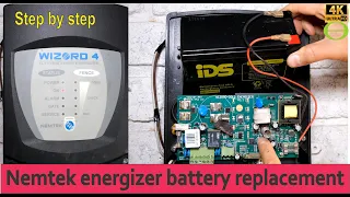 How to replace the battery on your Nemtek Wizord 4 (or Merlin 4) energizer