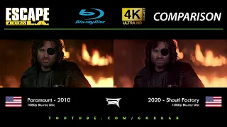 Blu-ray Versus - Escape From L.A. (2010 vs 2020) 4K ULTRA HD Comparison