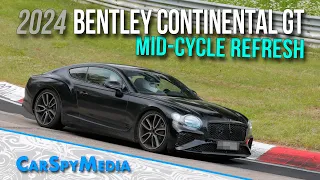 2024 Bentley Continental GT Facelift Spied Drifting At The Nürburgring During Latest Tests