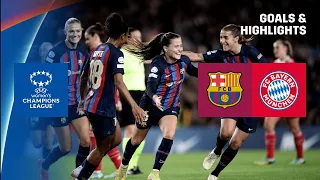 SECOND HALF SALVO | Barcelona vs. Bayern Munich Highlights (UEFA Women's Champions League 2022-23)