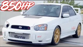 "2JZ Subaru Killer" - 850HP Subaru STI on 42psi of BOOST!