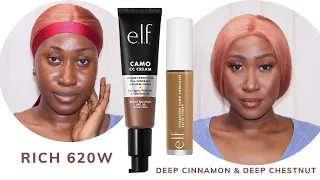 ELF Camo CC Cream  ft. Hydrating Camo Concealers | Swatches and Review
