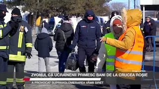 Zvonul că ucrainenii primesc bani de la Crucea Roșie a provocat supraaglomerarea Vămii Siret