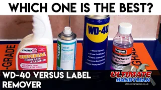 WD-40 versus label remover