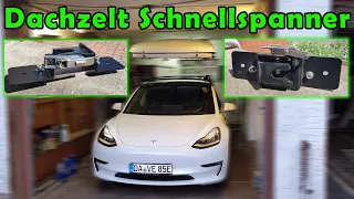 Dachzelte schneller montieren - Schnellspannsystem