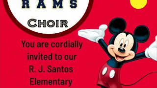 Roberto J. Santos Elementary Disney Concert May 2024