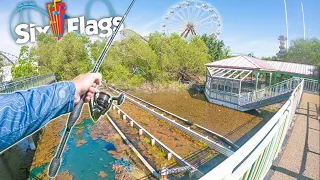 Catching Fish In ABANDONED Six Flags! (We Finally Made it In!)