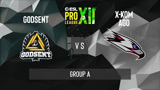 CS:GO - GODSENT vs. x-kom AGO [Inferno] Map 3 - ESL Pro League Season 12 - Group A - EU