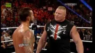 Brock Lesnar Return's and Attack CM Punk ! RAW June 17th 2013