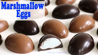 Marshmallow Eggs - Chocolate Covered Marshmallow Easter Eggs