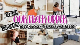 RENOVATING OUR RANCH FIXER UPPER | INSANE KITCHEN TRANSFORMATION | DIY KITCHEN | BEFORE AND AFTER