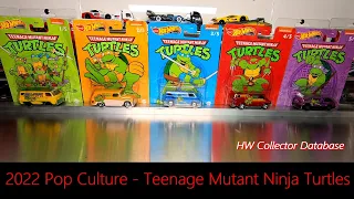 I open up the 2022 Hot Wheels Pop Culture Teenage Mutant Ninja Turtles 5-Car Series! Casting Change!