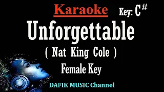 Unforgettable (Karaoke) Nat King Cole Female key C#