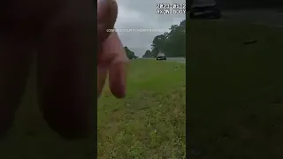 Car flies airborne off back of tow truck in shocking Georgia crash