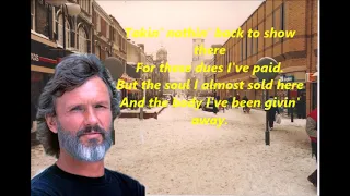 Just the Other Side of Nowhere Kris Kristofferson with Lyrics