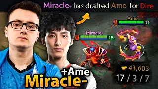 MIRACLE and AME finally played in the SAME TEAM dota 2 Legends