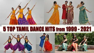 5 Top Tamil Dance Hits From 1999 To 2021 | 5 Styles, Choreography & Costumes | Vinatha & Company