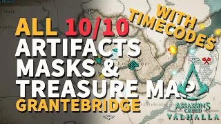 Grantebridgescire All Artifacts Assassin's Creed Valhalla (Masks, Scrolls, Hoard Treasure Map)