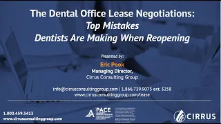 Top Mistakes Dentists Are Making When Reopening Webinar- Eric Pook