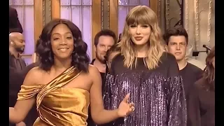 Taylor Swift and Tiffany Haddish on SNL Ending